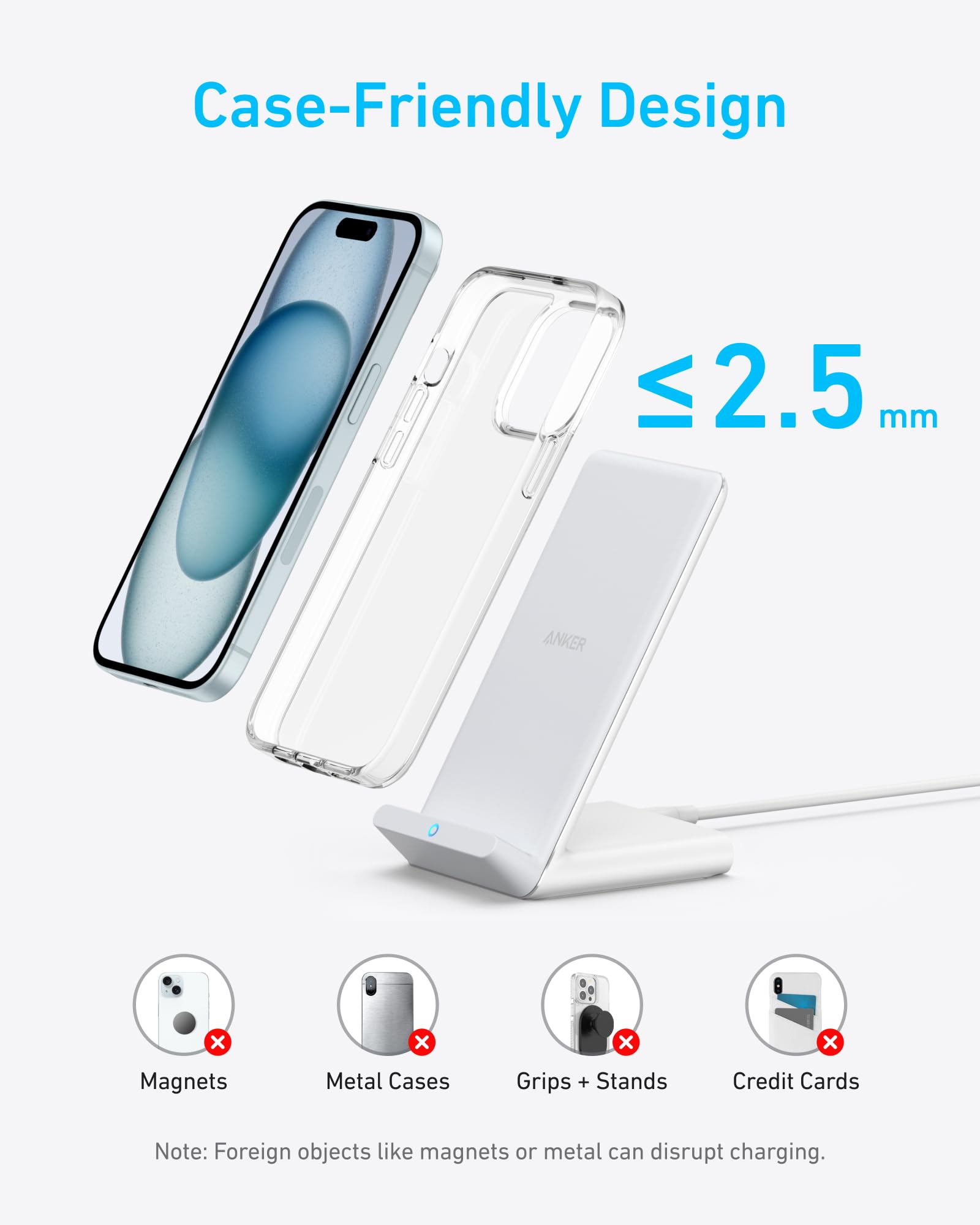 Refurbished Anker 313 Wireless Charger (Stand)