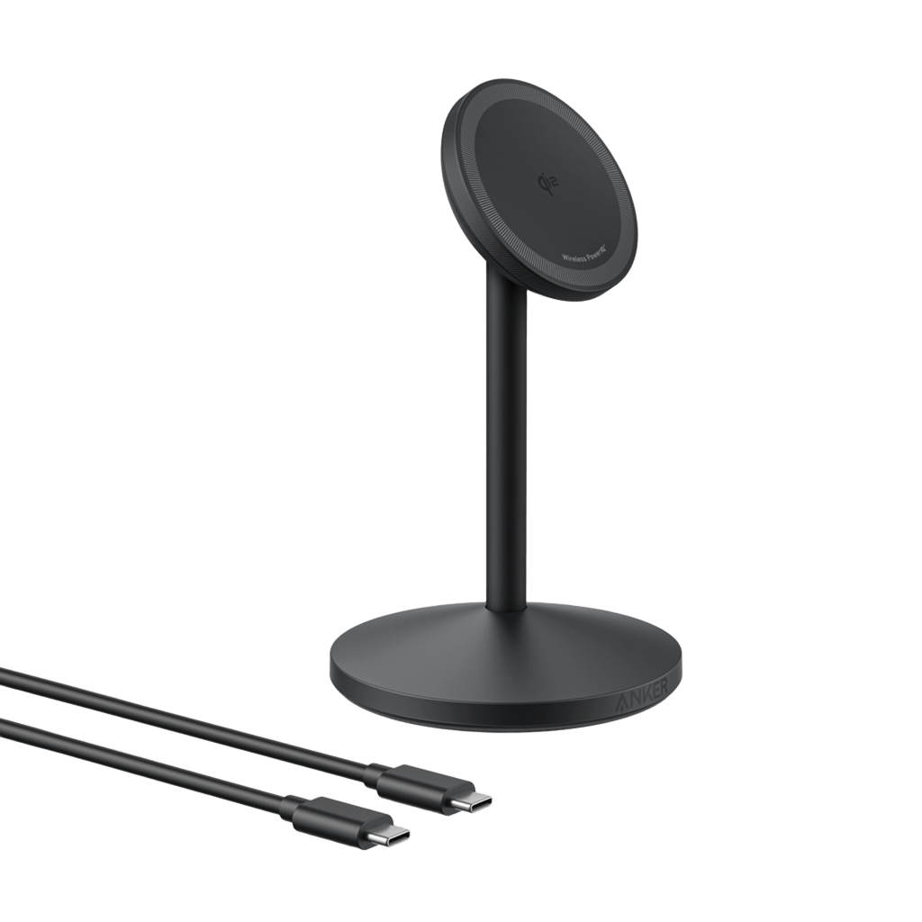 Anker wireless charging stand for smartphones with USB-C cables