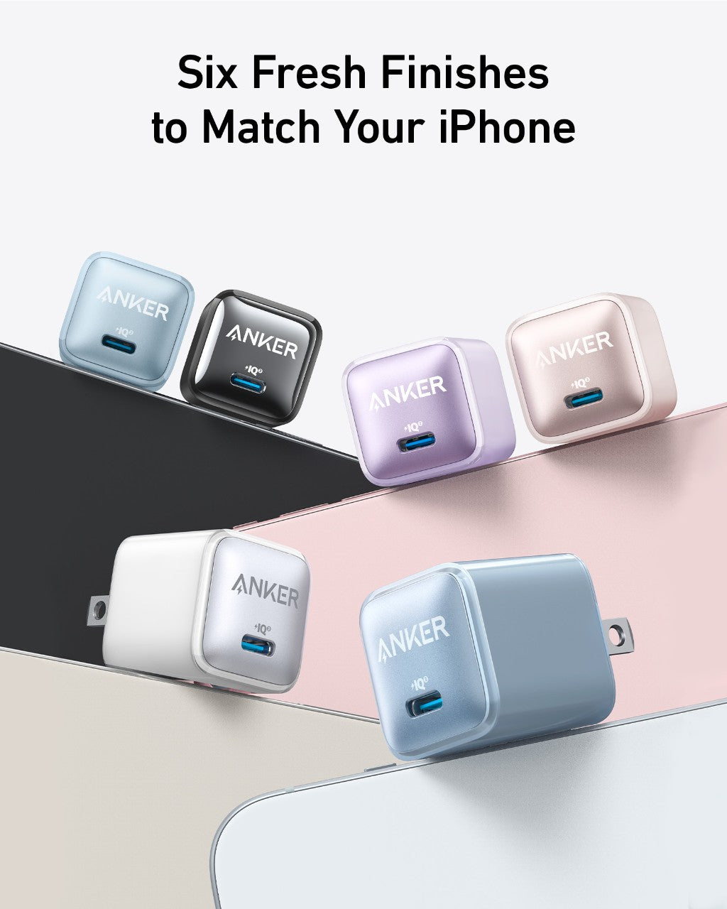 Anker Power Bank (10K, Fusion, Built-In USB-C Cable)and Anker Nano Charger (20W)