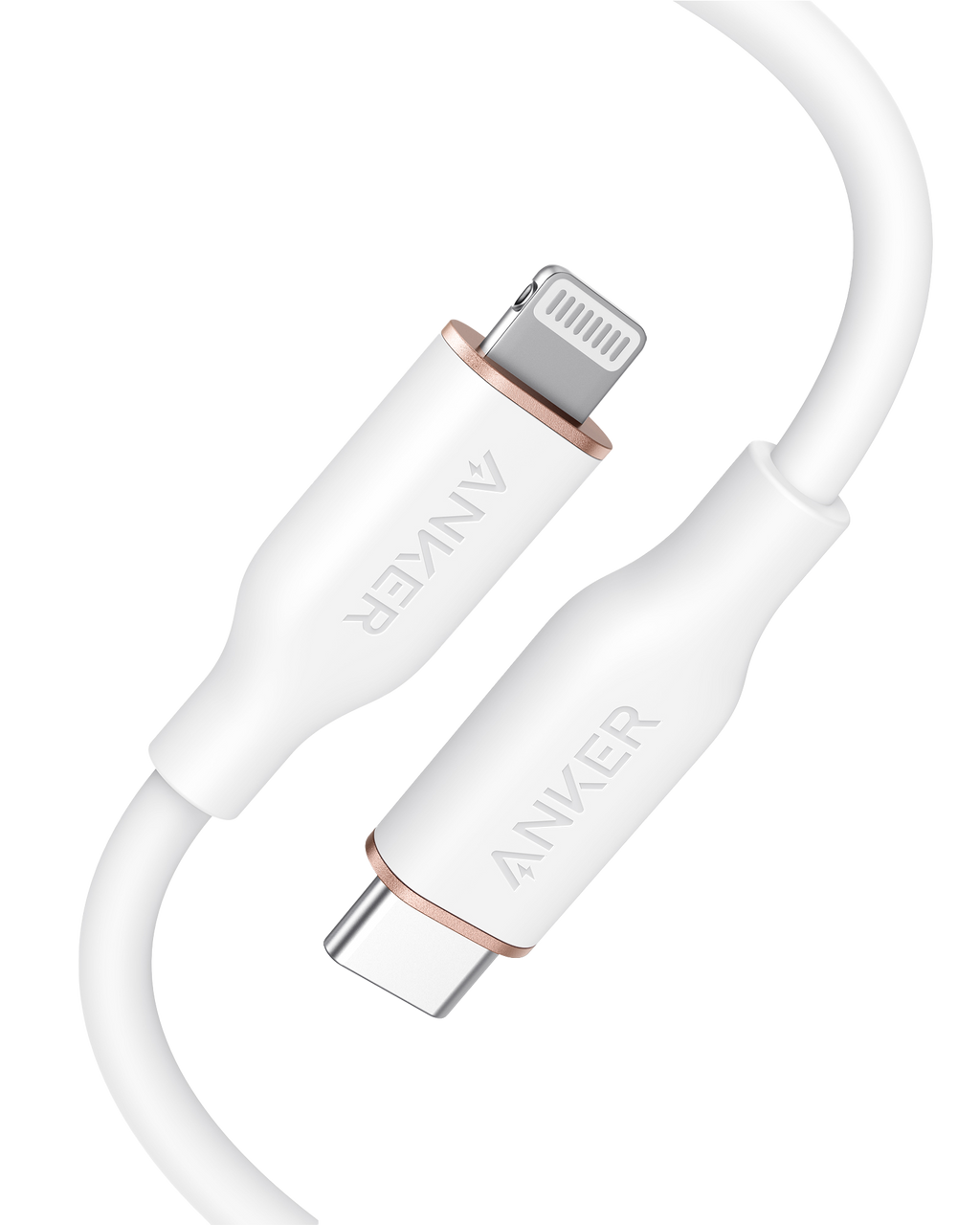 Anker white USB-C to Lightning cable with Keyword