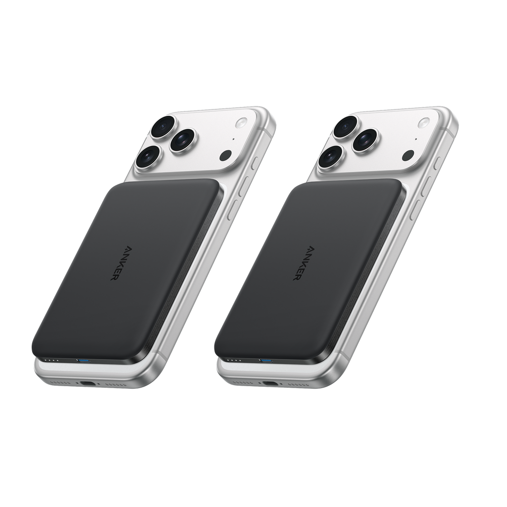 Anker Nano Power Bank (5K, MagGo, Slim, 2-Pack)