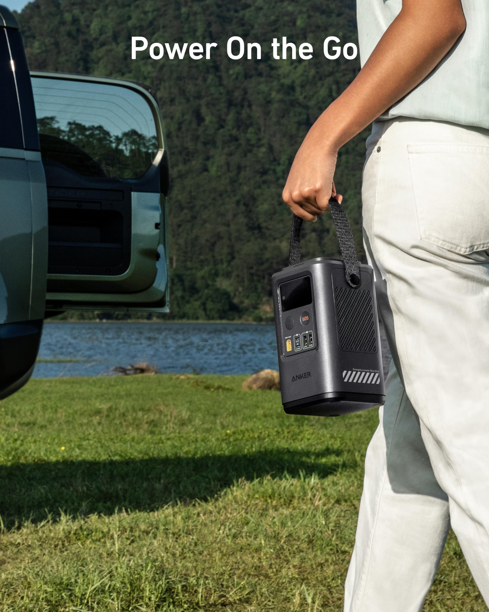 AnkerSOLlIX portable power station for outdoor travel